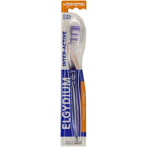 Elgydium Interactive Hard Toothbrush 1 брой - лилаво