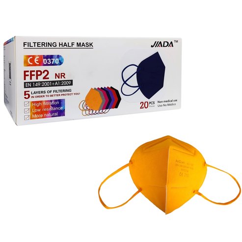 Jiada Non Medical 5ply Mask FFP2 NR Портокал 20 бр