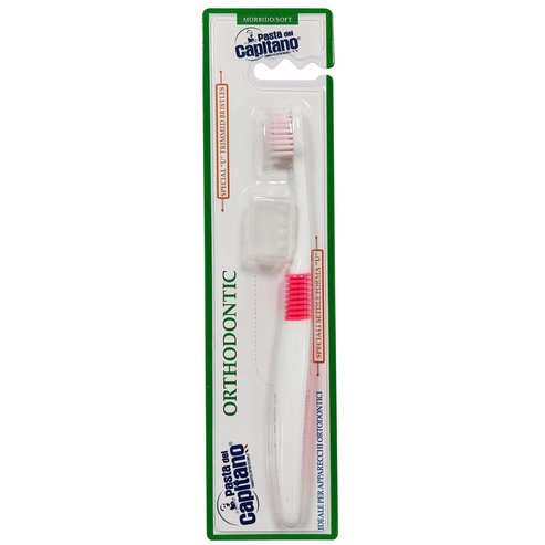 Pasta Del Capitano Orthodontic Toothbrush Pink Soft 1 парче