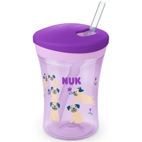 Nuk Action Cup 12m+, 230ml - Лилаво