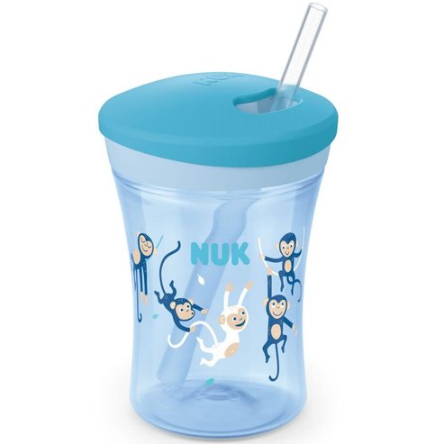 Nuk Action Cup 12m+, 230ml - Светло синьо