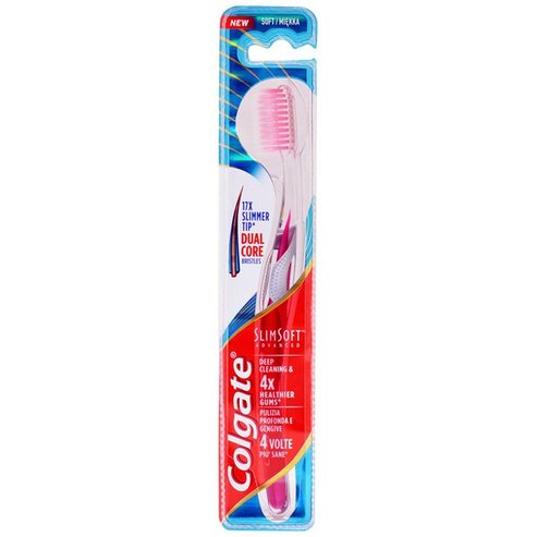 Colgate SlimSoft Advanced Toothbrush Soft 1 Парче - розово