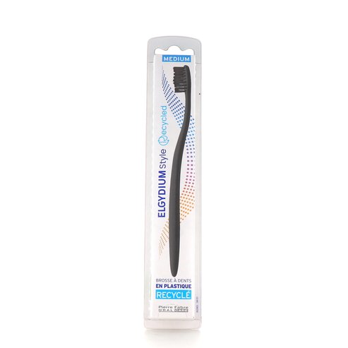 Elgydium Style Recycled Toothbrush Medium 1 Парче - Черно