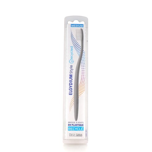 Elgydium Style Recycled Toothbrush Medium 1 Парче - Сиво