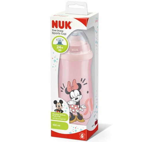 Nuk Disney Mickey Sports Cup Push-Pull BPA Free 24m+, 450ml - Розово
