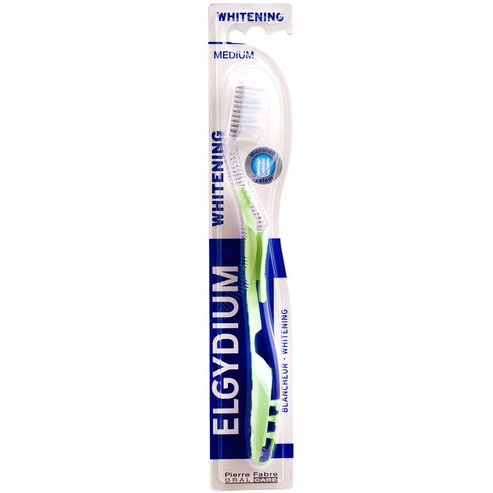 Elgydium Whitening Medium Toothbrush 1 Парче - Зелено