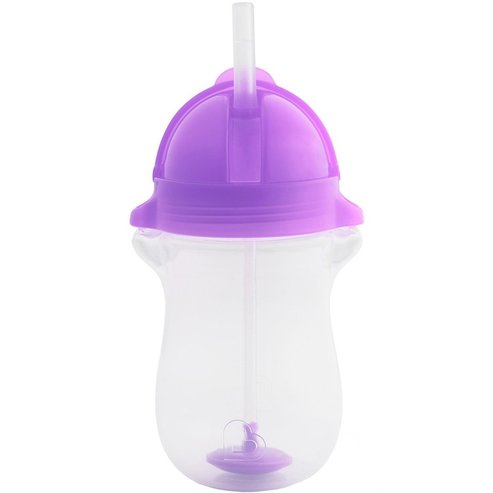 Munchkin Click Lock Tip & Sip Tall Straw Cup 12m+, 296ml - Лилаво