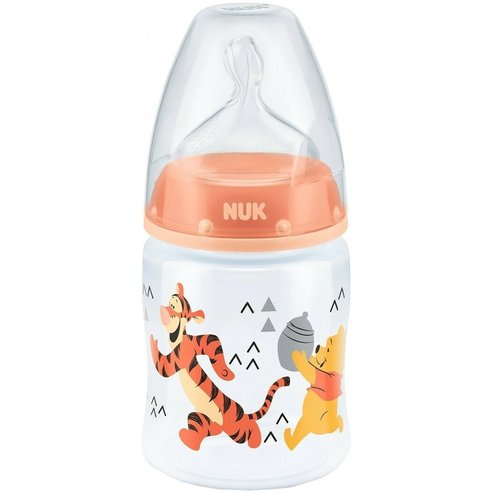 Nuk First Choice Plus Disney Winnie the Pooh 0-6m Anti-Colic Bottle 150ml - портокал 2