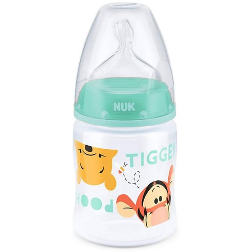 Nuk First Choice Plus Disney Winnie the Pooh 0-6m Anti-Colic Bottle 150ml - Тюркоаз