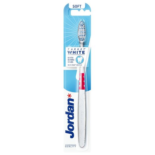 Jordan Target White Toothbrush Soft 1 Парче - Розово