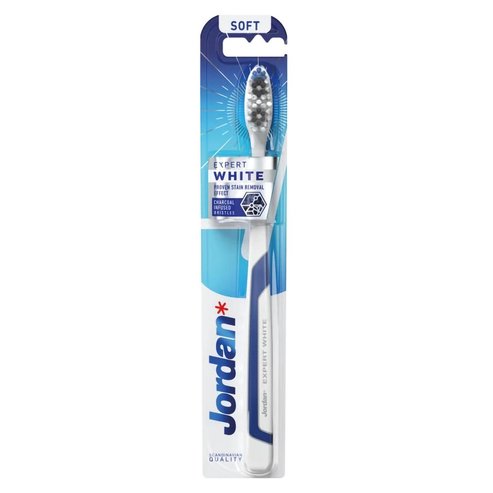 Jordan Expert White Toothbrush Soft 1 Парче - синьо