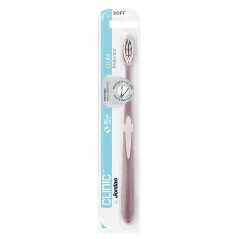 Jordan Clinic Gum Protector Toothbrush Soft 1 брой, Код 310058 - Кафяв