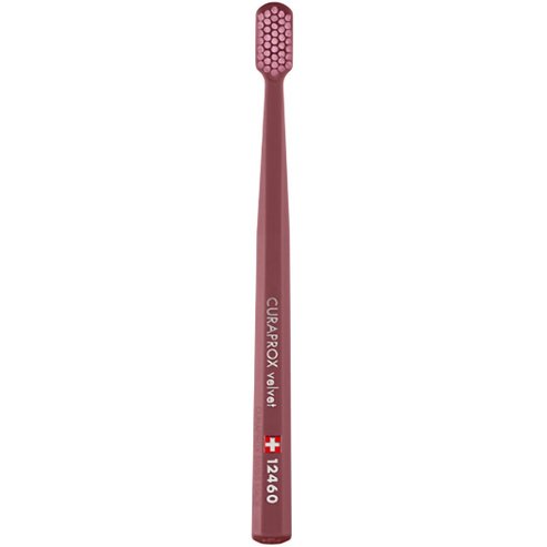 Curaprox CS 12460 Velvet Toothbrush 1 Парче - Бордо / Розово