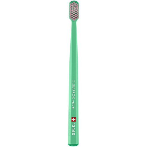 Curaprox CS 12460 Velvet Toothbrush 1 Парче - Зелено / Розово