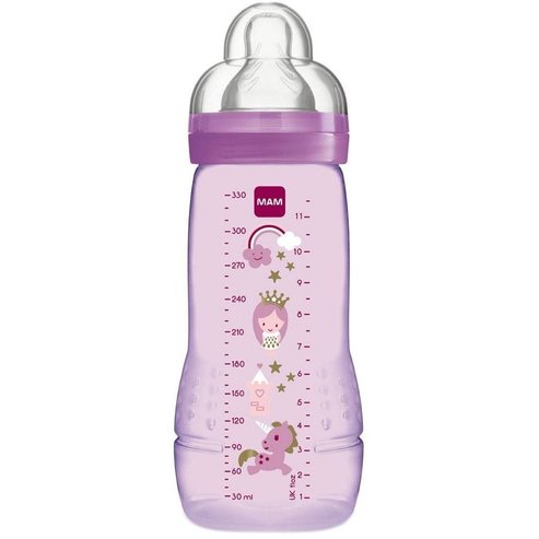 Mam Easy Active Baby Bottle Fairy Tale 4m+ Код 361S 330мл - Лилав