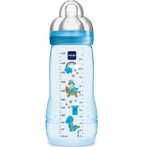 Mam Easy Active Baby Bottle Fairy Tale 4m+ Код 361S 330ml - Син