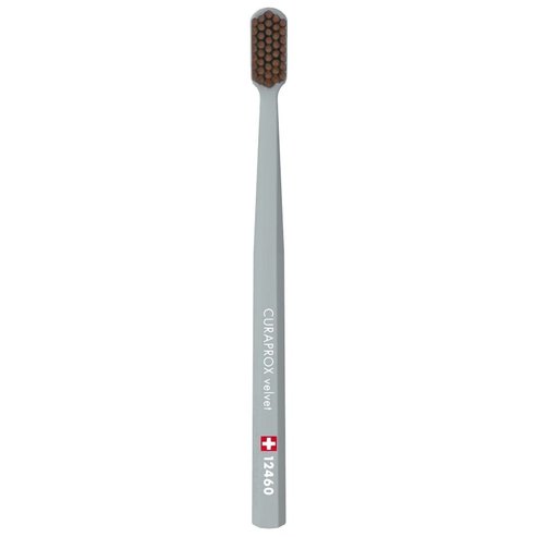 Curaprox CS 12460 Velvet Toothbrush 1 Τεμάχιο - Сиво/бордо