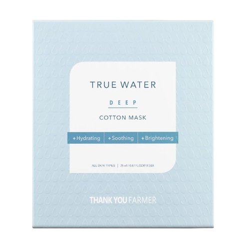 Thank You Farmer Подарък True Water Deep Cotton Mask Маска за лице с дълбока хидратация 25ml