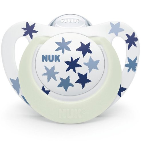 Nuk Star Night Silicone Soother 6-18m 1 Парче - синьо