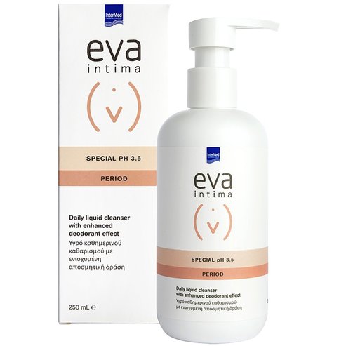 Intermed Подарък Eva Intima Special pH 3.5 Period Ежедневно почистване на чувствителната зона 250ml