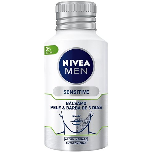 Nivea Подарък Men Sensitive Daily Skin & Stubble Balm Мъжки хидратиращ балсам за лице против раздразнения 125ml