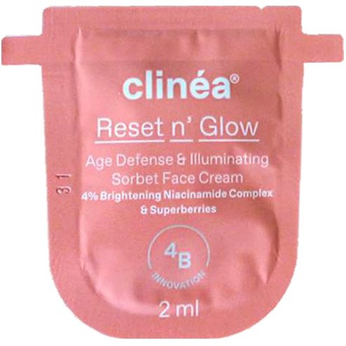 Clinéa проба Reset n\' Glow Sorbet Face Cream Дневен крем за лице против стареене за блясък 2ml