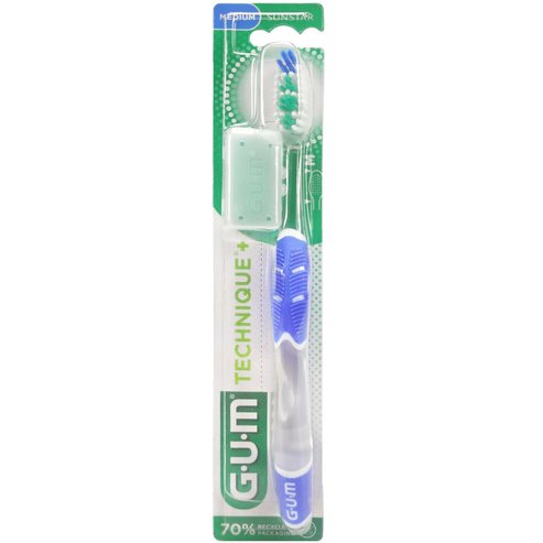 Gum Technique+ Medium Toothbrush 1 Брой, Код 492 - Син