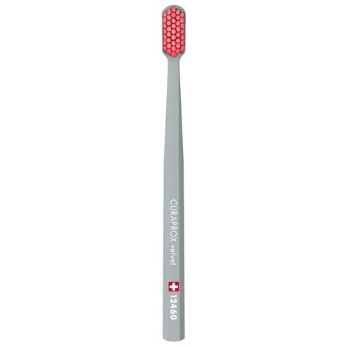 Curaprox CS 12460 Velvet Toothbrush 1 Брой - Сиво / Розово