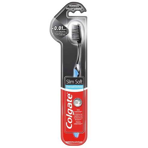 Colgate Charcoal Slim Soft Toothbrush <0.01mm 1 Парче - синьо