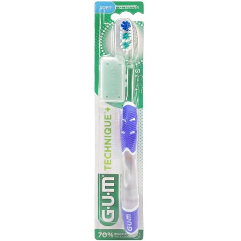 Gum Technique+ Soft Toothbrush Small 1 Брой, Код 491 - Син