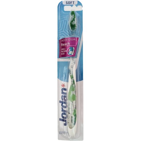 Jordan Individual Reach Soft Toothbrush 1 брой Код 310041 - Зелен