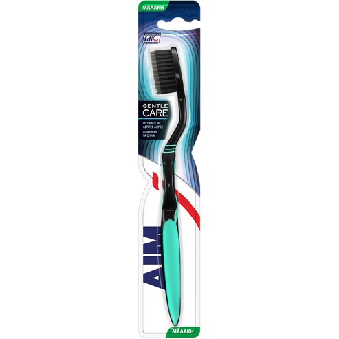 Aim Gentle Care Toothbrush Soft 1 брой - тюркоазено / черно