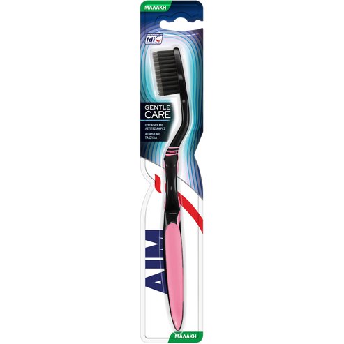 Aim Gentle Care Toothbrush Soft 1 брой - розово / черно