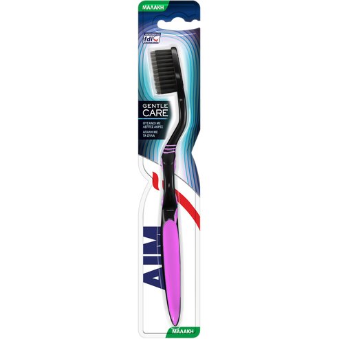 Aim Gentle Care Toothbrush Soft 1 брой - лилаво / черно