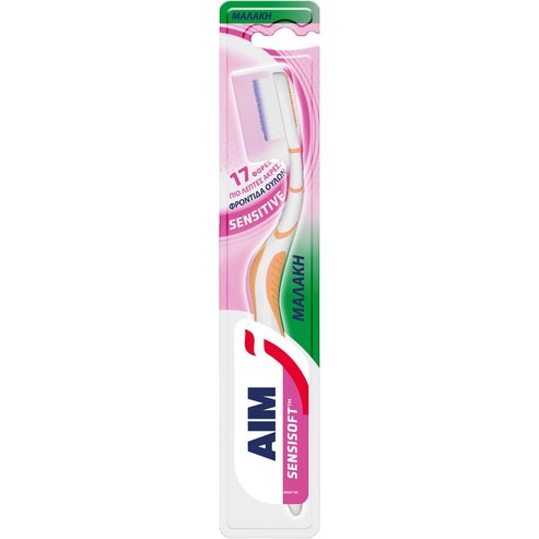 Aim Sensisoft Sensitive Toothbrush 1 брой - оранжево / лилаво