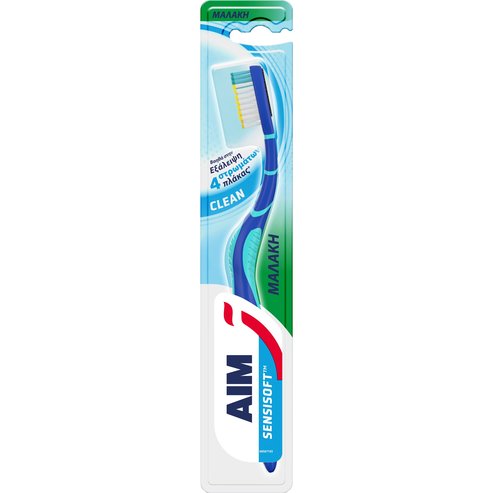Aim Sensisoft Clean Soft Toothbrush 1 брой - синьо / тюркоаз