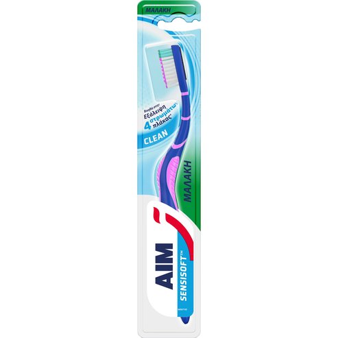 Aim Sensisoft Clean Soft Toothbrush 1 брой - синьо / фуксия