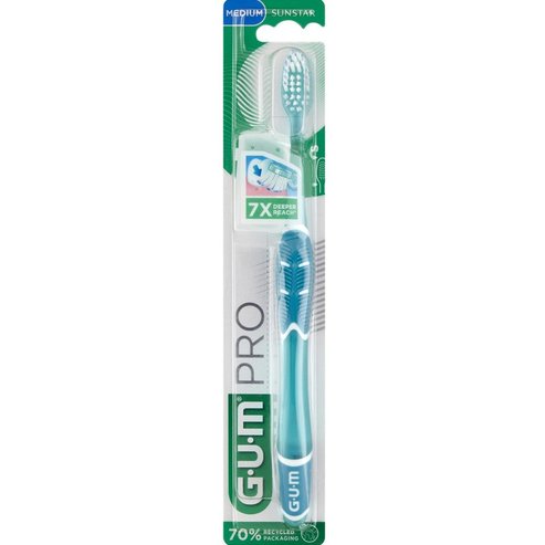 Gum Pro Medium Toothbrush 1 бр, Код 528 - Светло синьо