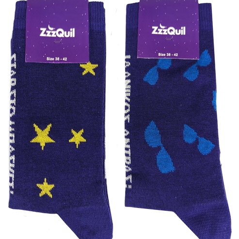 ZzzQuil Подарък Чорапи с произволен дизайн 1 чифт