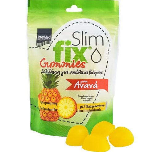 Intermed Подарък Slim Fix Gummies Гелове за отслабване с вкус на ананас 42 гел