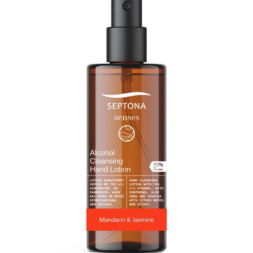 Septona Подарък Senses Alcohol Cleansing Hand Lotion Почистващ лосион за ръце със 70% етанол 150ml