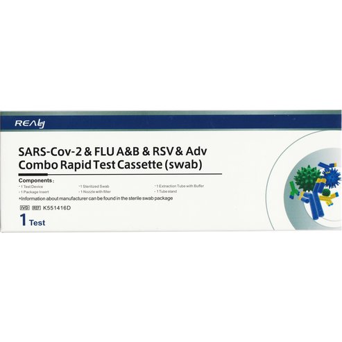 Realy Sars-Cov-2 & FLU A & B & RSV & Adv Combo Rapid Test Cassette 1 бр