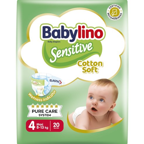 Babylino Подарък Sensitive Carry Pack Maxi Νο4 (7-18kg) 20 Пелени