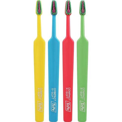 Tepe Colour Compact Extra Soft Toothbrush 4 бр - Multicolor 3