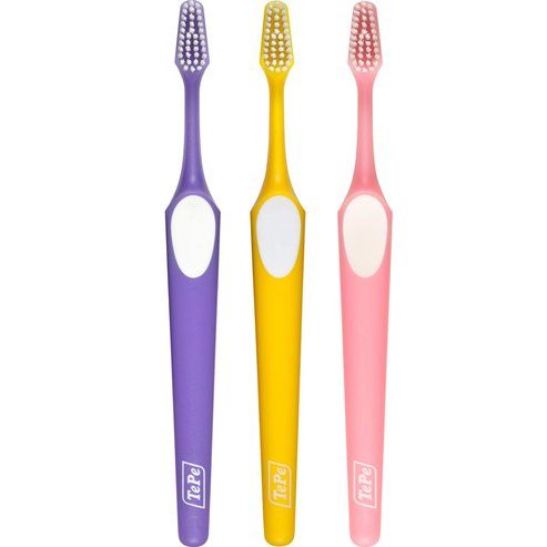 Tepe Supreme Soft Toothbrush 3 части, лилаво - жълто - розово