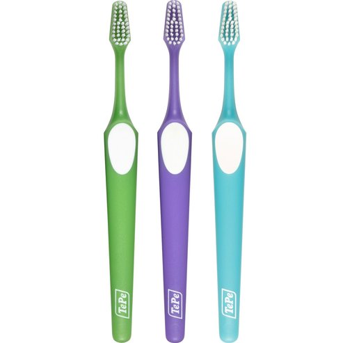 Tepe Supreme Soft Toothbrush 3 части, зелено - лилаво - синьо