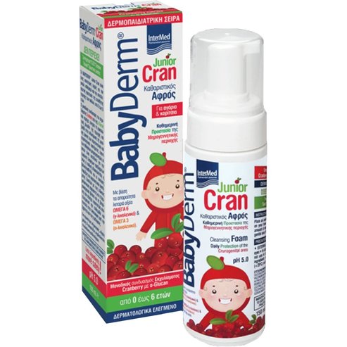 Intermed Подарък Babyderm Junior Cran Cleansing Foam 150ml