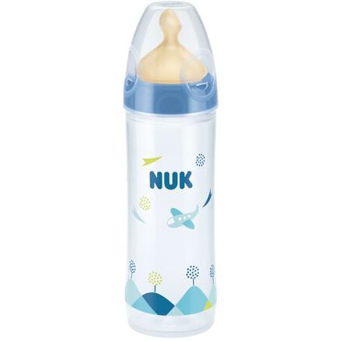 Nuk New Classic PP Bottle with First Choice Plus Latex Teat 6m+ 250ml, Код 10536548 - Син