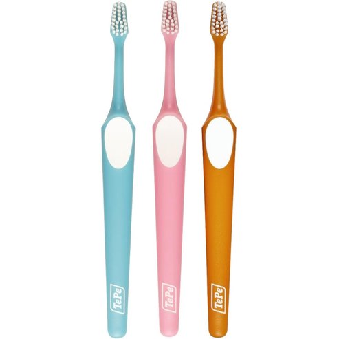 Tepe Supreme Soft Toothbrush 3 части, синьо/розово/оранжево