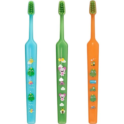 Tepe Good Mini Extra Soft Toothbrush Bolibompa 0-3 Years 3 части - Син/Зелен/Оранжев